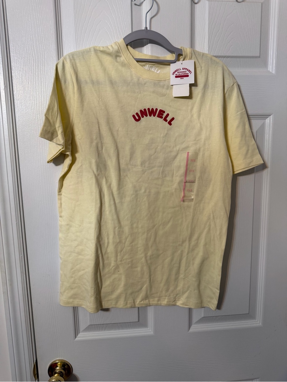 Unwell Women's Short Sleeve Yellow Graphic Tee